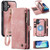 iPhone 17 CaseMe 008 Detachable Multifunctional Leather Phone Case - Pink