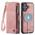 iPhone 17 CaseMe 008 Detachable Multifunctional Leather Phone Case - Pink
