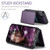iPhone 17 CaseMe C22 Card Slots Holder RFID Anti-theft Phone Case - Purple