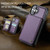 iPhone 17 CaseMe C22 Card Slots Holder RFID Anti-theft Phone Case - Purple