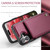 iPhone 17 CaseMe C22 Card Slots Holder RFID Anti-theft Phone Case - Red