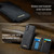 iPhone 17 CaseMe Me80 Series Detachable Wallet Magnetic RFID Vegan Leather Phone Case - Black
