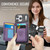 iPhone 17 Pro CaseMe Me80 Series Detachable Wallet Magnetic RFID Vegan Leather Phone Case - Purple