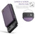 iPhone Air CaseMe C22 Card Slots Holder RFID Anti-theft Phone Case - Purple