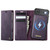 iPhone Air CaseMe C49 MagSafe RFID Blocking Detachable Wallet Leather Phone Case - Purple