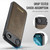 iPhone Air CaseMe Me80 Series Detachable Wallet Magnetic RFID Vegan Leather Phone Case - Coffee