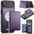 iPhone Air CaseMe Me80 Series Detachable Wallet Magnetic RFID Vegan Leather Phone Case - Purple