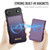 iPhone Air CaseMe Me80 Series Detachable Wallet Magnetic RFID Vegan Leather Phone Case - Purple