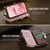 iPhone 14 Pro CaseMe C39 RFID Blocking Zipper Wallet Leather Phone Case with Crossbody Strap - Pink