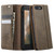 iPhone 7 Plus / 8 Plus CaseMe 033 Calf Leather Lining Microfibre RFID Blocking Phone Case - Coffee