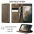 iPhone 7 Plus / 8 Plus CaseMe 033 Calf Leather Lining Microfibre RFID Blocking Phone Case - Coffee