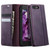 iPhone 7 Plus / 8 Plus CaseMe 033 Calf Leather Lining Microfibre RFID Blocking Phone Case - Purple