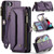 iPhone 8 / 7 / 6 CaseMe C36 Card Slots Zipper Wallet RFID Anti-theft Leather Phone Case - Purple