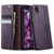 iPhone XR CaseMe 033 Calf Leather Lining Microfibre RFID Blocking Phone Case - Purple