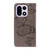OnePlus 15 3D Butterfly Embossed Pattern Flip Leather Phone Case - Grey