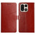 OnePlus 15 5G Y-shaped Pattern Flip Leather Phone Case - Brown