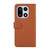OnePlus 15 ABEEL Delicate Texture Splicing RFID Leather Phone Case - Brown