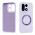 OnePlus 15 ABEEL Skin-friendly Feel Magnetic Liquid Silicone Phone Case with Holder - Lilac Purple