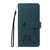 OnePlus 15 Adorable Cat Embossed Pattern Flip Leather Phone Case - Dark Green