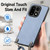 OnePlus 15 Carbon Fiber Texture Leather Back Cover Phone Case with Crossbody Strap - Blue