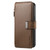 OnePlus 15 CaseNeo MagSafe RFID Anti-theft Zipper Wallet Retro Leather Phone Case - Brown