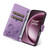 OnePlus 15 Cat and Bee Embossed Flip Leather Phone Case - Purple