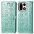 OnePlus 15 Cat and Dog Embossed Leather Phone Case - Green