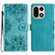 OnePlus 15 Cherry Blossom Butterfly Skin Feel Embossed PU Phone Case - Green