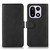 OnePlus 15 Cow Texture Leather Phone Case - Black