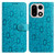 OnePlus 15 Daisy Embossed Leather Phone Case - Blue