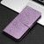 OnePlus 15 Daisy Embossed Leather Phone Case - Light Purple