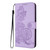 OnePlus 15 Datura Flower Embossed Flip Leather Phone Case - Purple