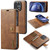 OnePlus 15 DG.MING Crazy Horse Texture Detachable Magnetic Leather Case - Brown