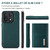 OnePlus 15 DG.MING M1 Series 3-Fold Multi Card Wallet + Magnetic Phone Case - Green
