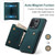 OnePlus 15 DG.MING M1 Series 3-Fold Multi Card Wallet + Magnetic Phone Case - Green
