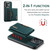OnePlus 15 DG.MING M2 Series 3-Fold Multi Card Bag + Magnetic Phone Case - Green