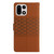 OnePlus 15 Diamond Embossed Skin Feel Leather Phone Case - Brown