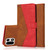 OnePlus 15 Dual-color Stitching Leather Phone Case - Brown Red