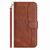 OnePlus 15 Dual-Folded S-shape Leather Phone Case - Coffee