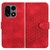 OnePlus 15 Elephant Head Embossed Phone Leather Case with Lanyard - Red