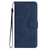 OnePlus 15 Heart Pattern Skin Feel Leather Phone Case - Royal Blue