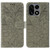 OnePlus 15 Lace Flower Embossing Flip Leather Phone Case - Grey