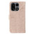 OnePlus 15 Lace Flower Embossing Flip Leather Phone Case - Rose Gold