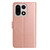 OnePlus 15 Lambskin 8-card Slot Leather Phone Case - Rose Gold
