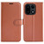 OnePlus 15 Litchi Texture Horizontal Flip Leather Phone Case with Holder - Brown