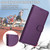 OnePlus 15 Litchi Texture RFID Blocking 3-Card Wallet Leather Phone Case - Purple