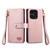 OnePlus 15 Love Zipper Lanyard Leather Phone Case - Pink