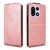 OnePlus 15 Magnetic Vertical Flip Leather Phone Case with Buckle - Rose Gold