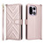 OnePlus 15 Multifunctional 6-Card Slots Leather Phone Case with Wrist Strap - Pink