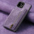 OnePlus 15 Retro Leather Zipper Wallet Back Phone Case - Purple